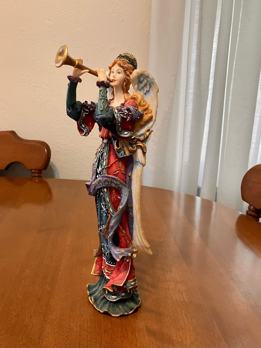 Vintage 2001 Snowflake, Christmas Pencil Angel, the Lenox Collection